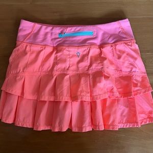 Lululemon Peach Ruffle Skirt